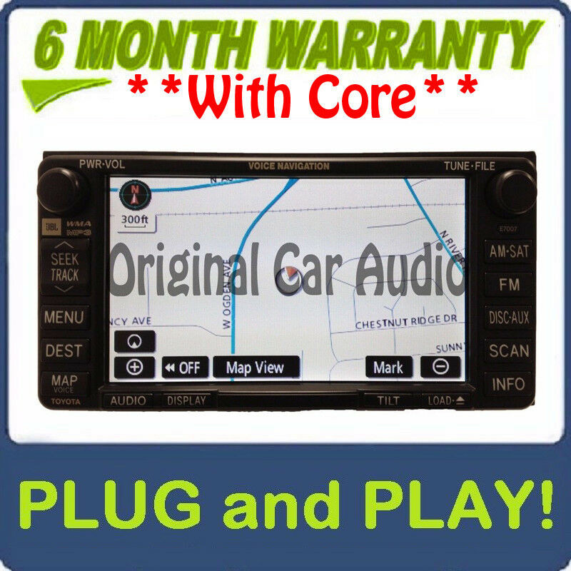 E7007 2004 2011 Toyota Sienna Navigation GPS System Radio