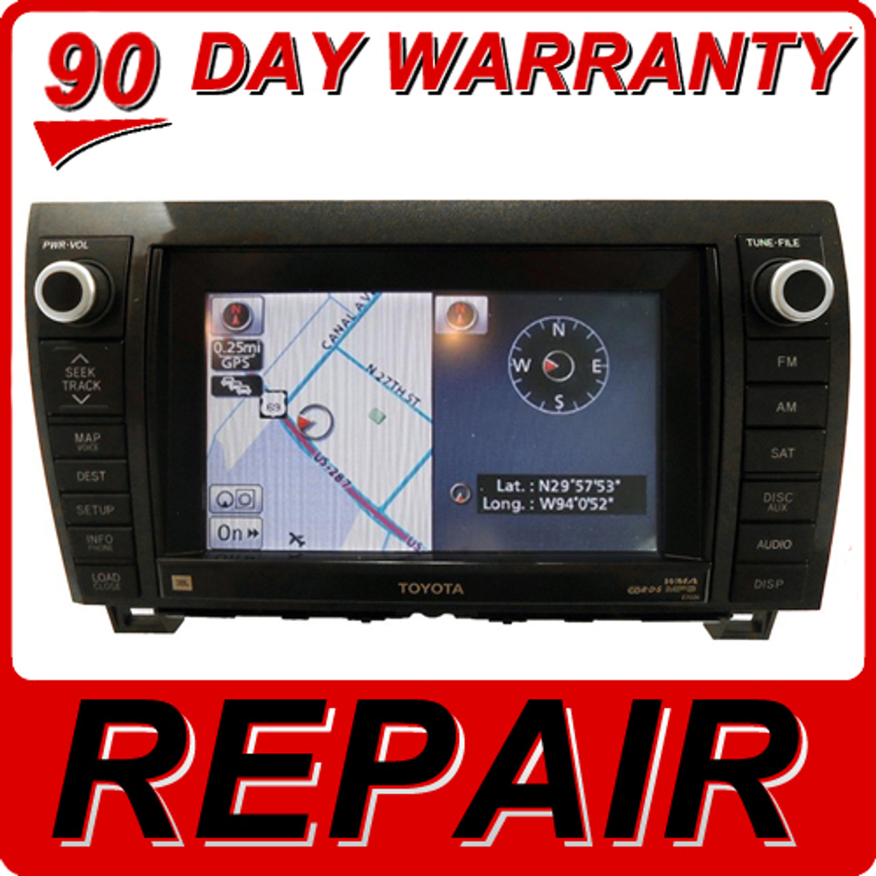 REPAIR Toyota Tundra Sequoia Venza navigation cd player dvd