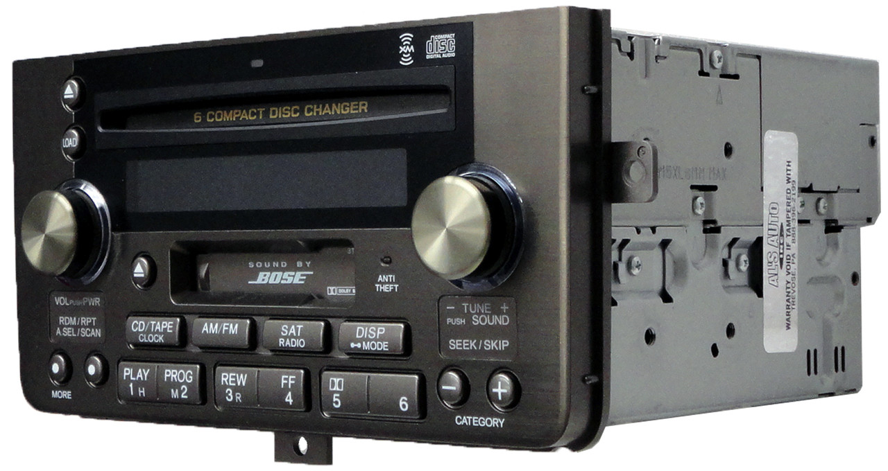 04 2004 Acura RL BOSE Navigation Radio Tape Player 6 CD Changer