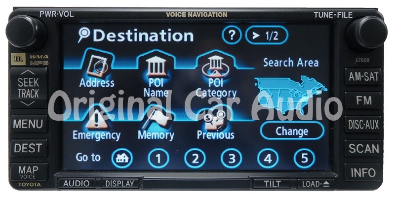E7008 2006 2009 Toyota 4Runner Navigation GPS System Radio