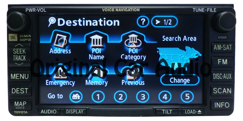 E7009 2007 2008 Toyota Solara Navigation GPS System Radio