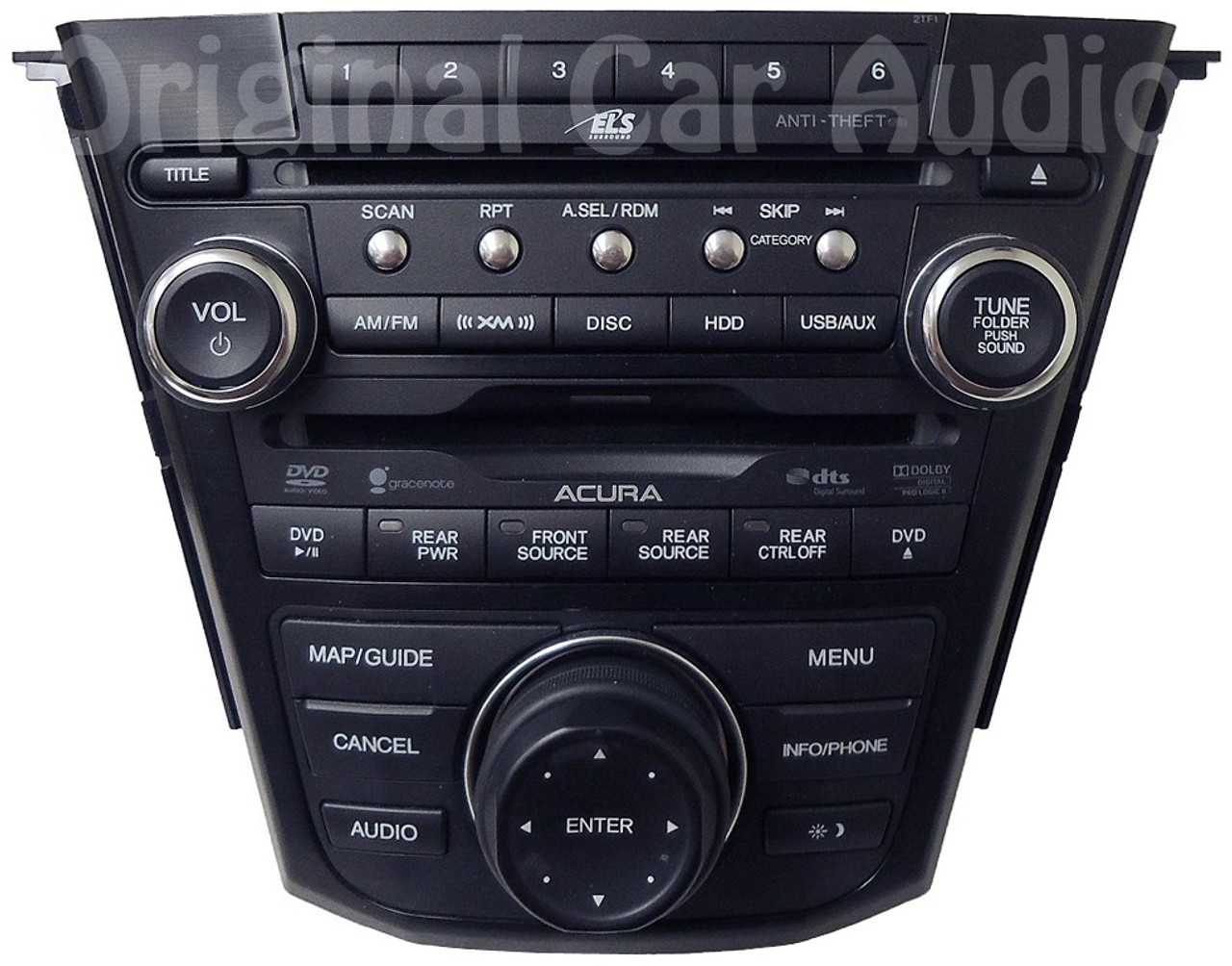 2009 acura mdx navigation dvd player location