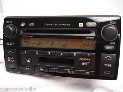 A56822 02 Toyota Camry SE JBL RDS Radio Tape 6 CD Changer