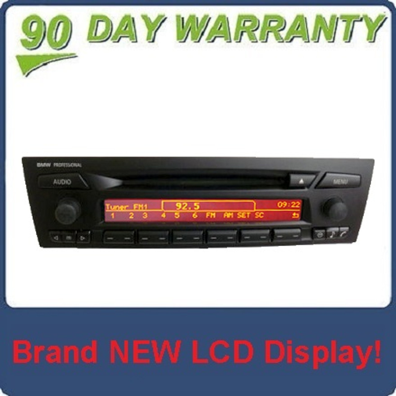 BRAND NEW LCD DISPLAY BMW CD73 Logic 7 Top Hifi am fm Radio stereo CD  player oem