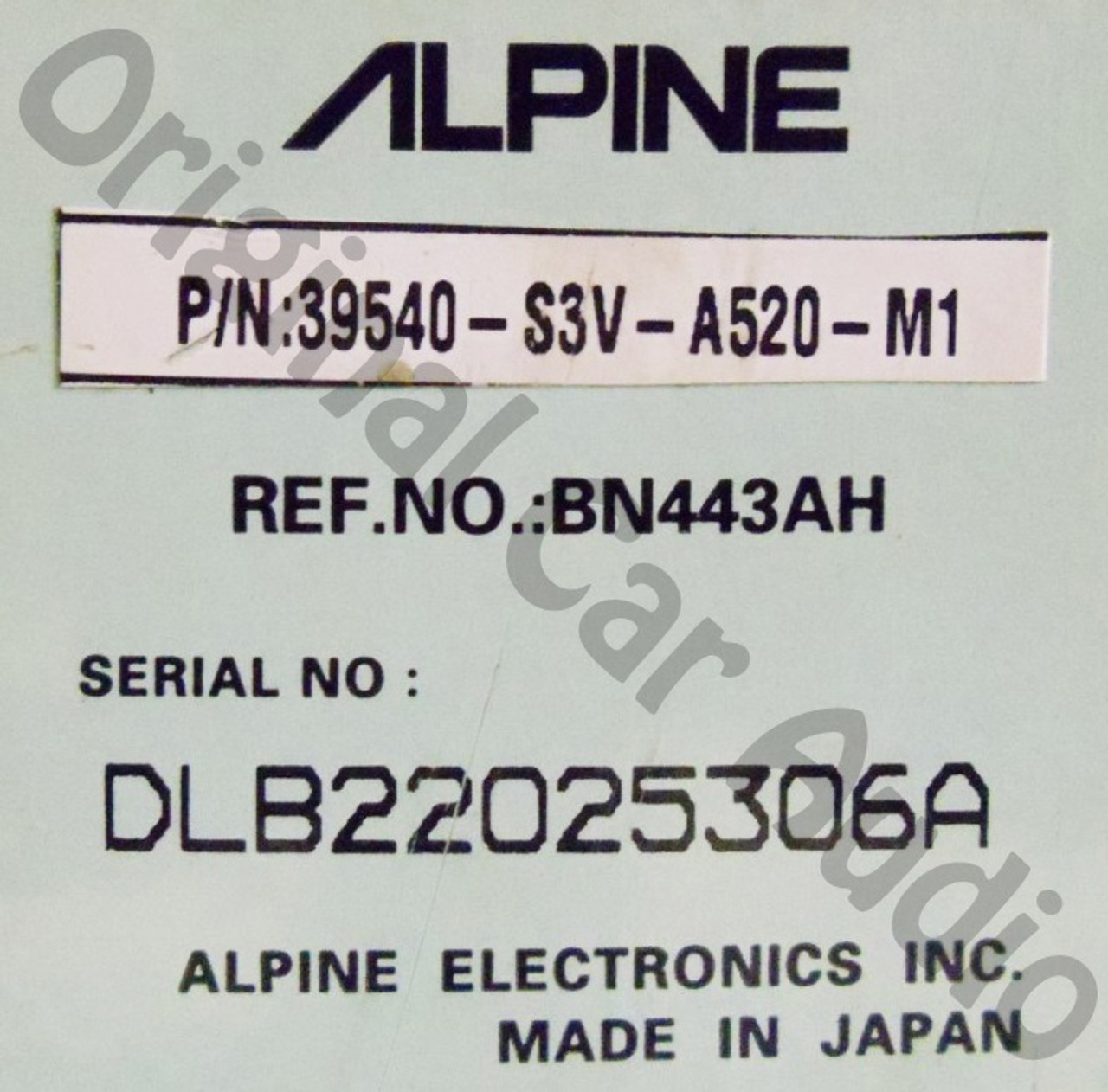 Remanufactured By Alpine Acura Mdx Navigation Dvd Player