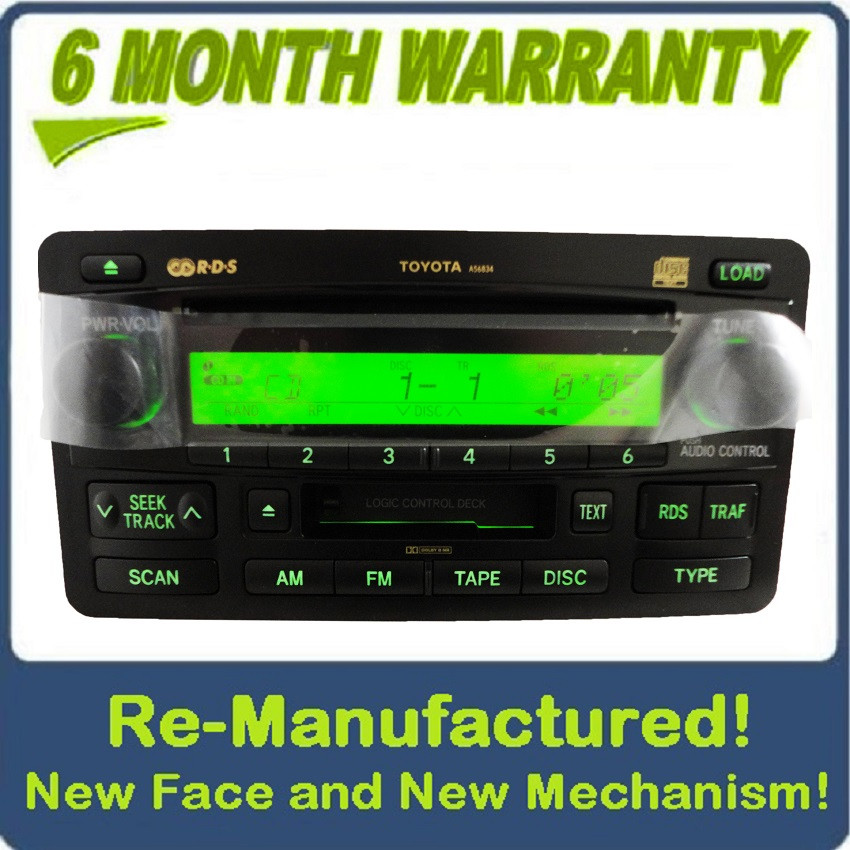 Re-Manufactured Toyota Tundra Radio Tape 6 Disc CD Changer 86120