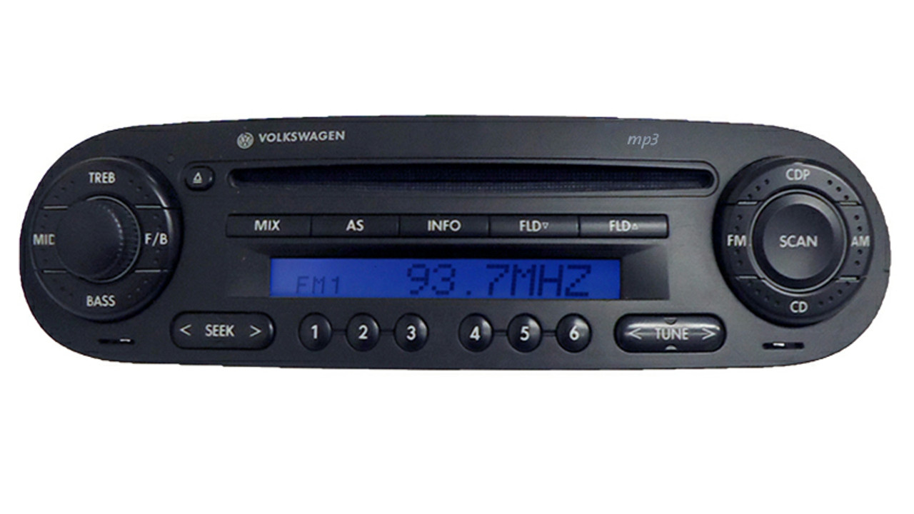 98 10 Volkswagen Beetle Fm Radio Stereo Cd Player Mp3 Player