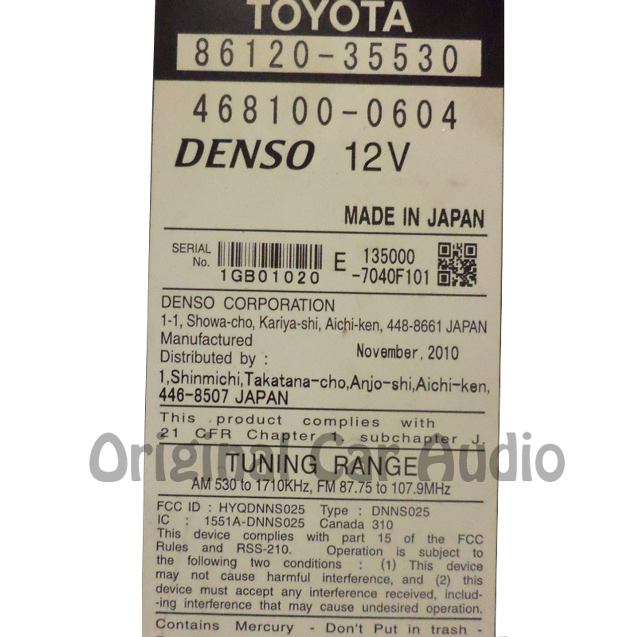その他 JJJ TRASMUNDO RADIO 86120-35530 GPS Radio | 2010-2013 Toyota 4Runner JBL