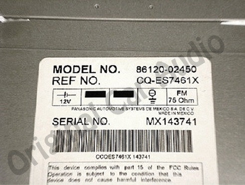 New Toyota Corolla JBL radio 6 CD disc player changer A51815 - CD4Car