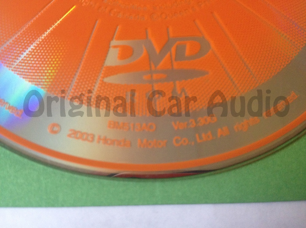 Acura Honda Satellite Navigation System GPS DVD Drive Disc BM513AO