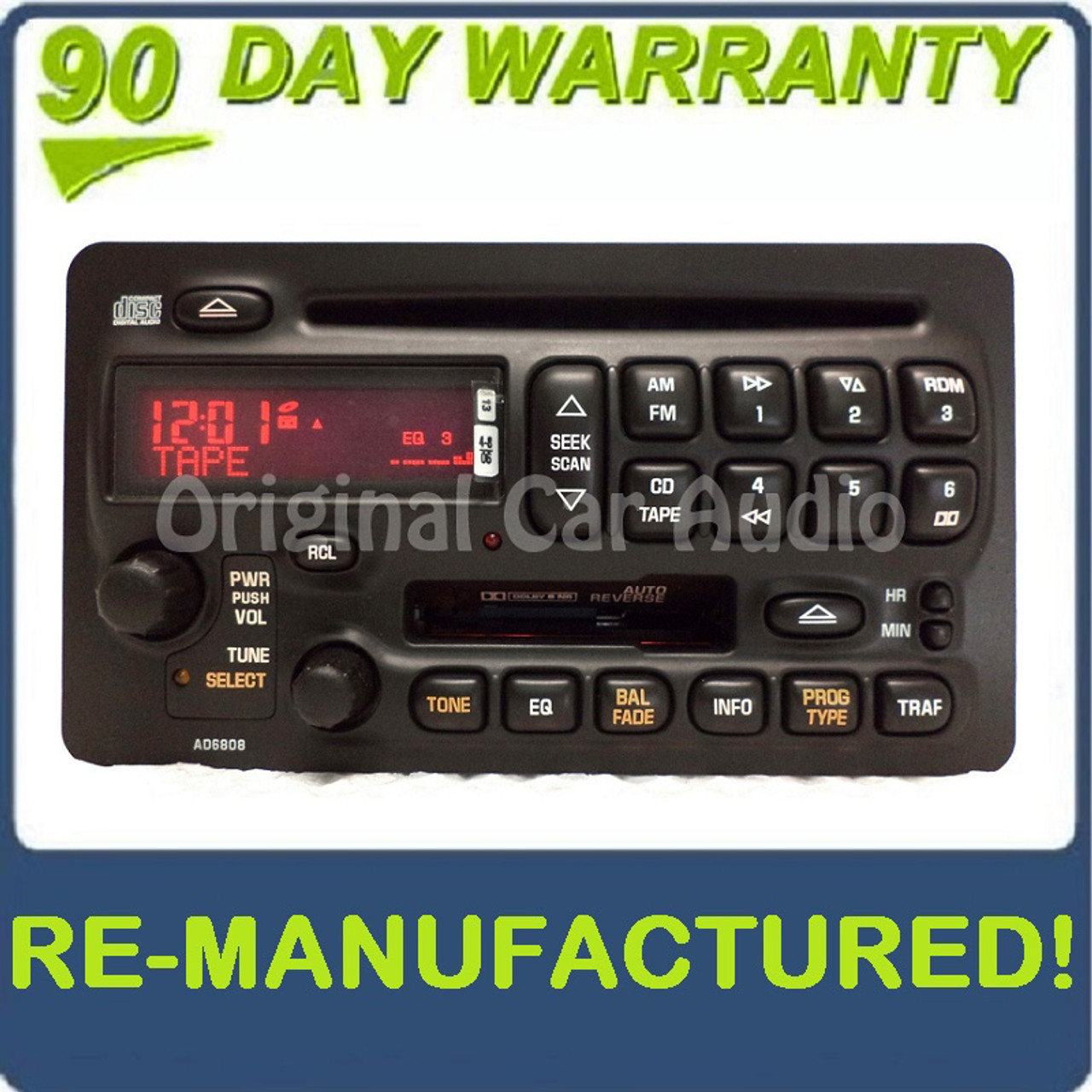 Refurbished Toyota Pontiac radio tape cassette cd player