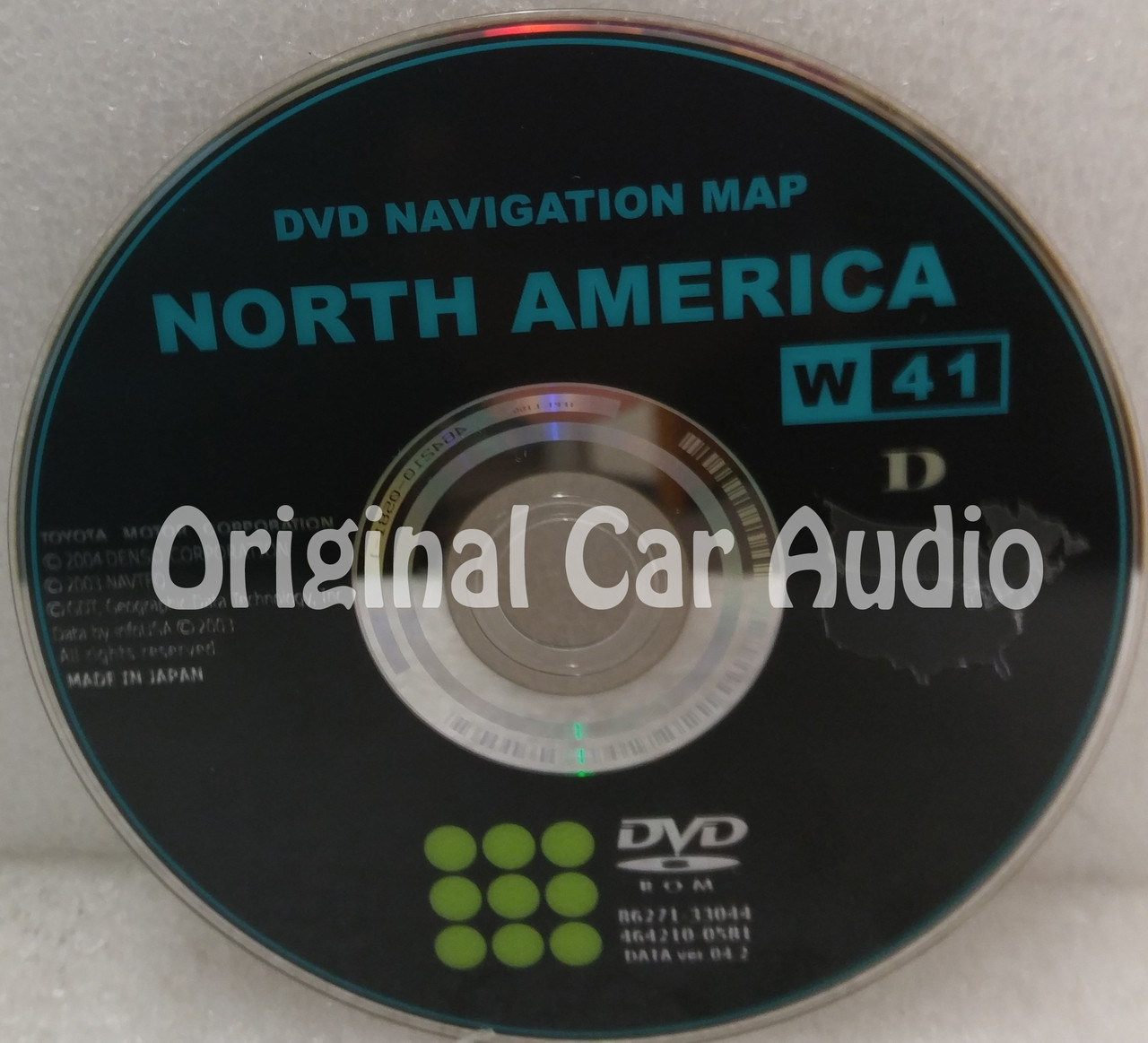 Toyota Lexus Navigation Map DVD 86271-33044 DATA Ver. 04.2