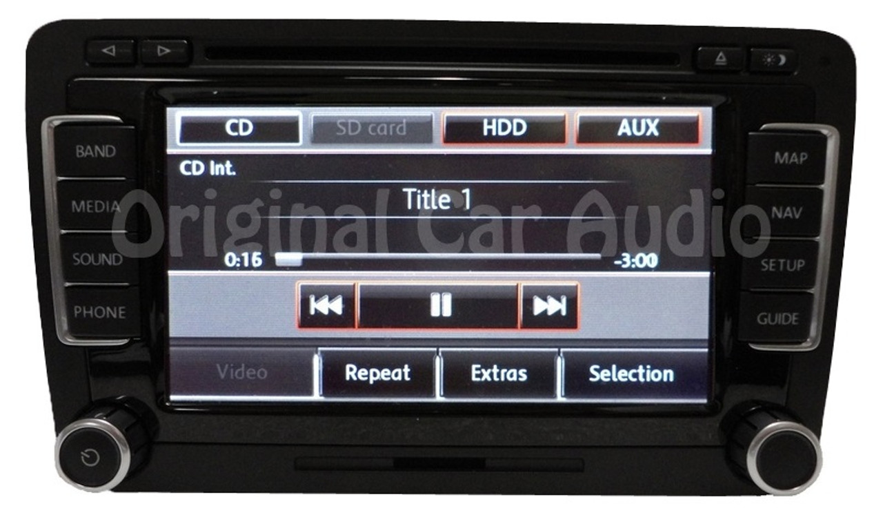 Re Manufactured 2010 2011 2012 2013 2014 Volkswagen OEM RNS-510 Navigation  GPS Touch Screen Radio AM FM MP3 CD Player Bluetooth