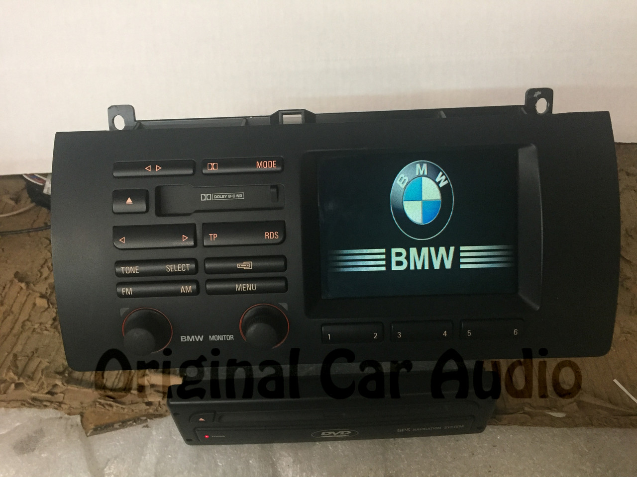 Bm193U) 2000-2003 BMW E53 E46 X5 3 Series Touch Screen Navigation Cassette  Radio Player OEM