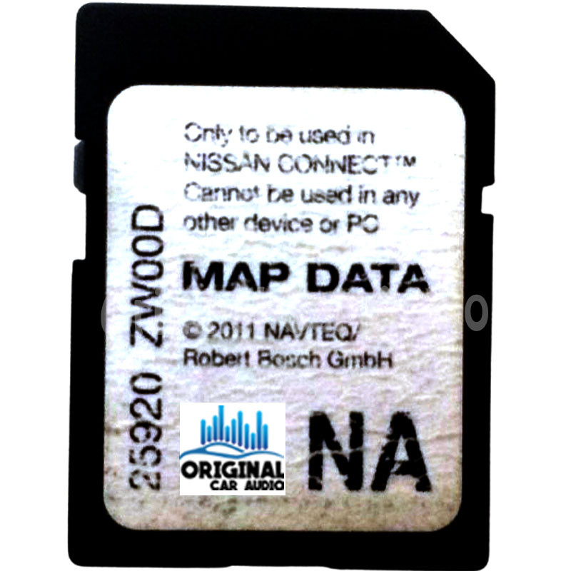 Nissan SD Map CARD OEM NAVTEQ 25920 ZW00D - CD4Car
