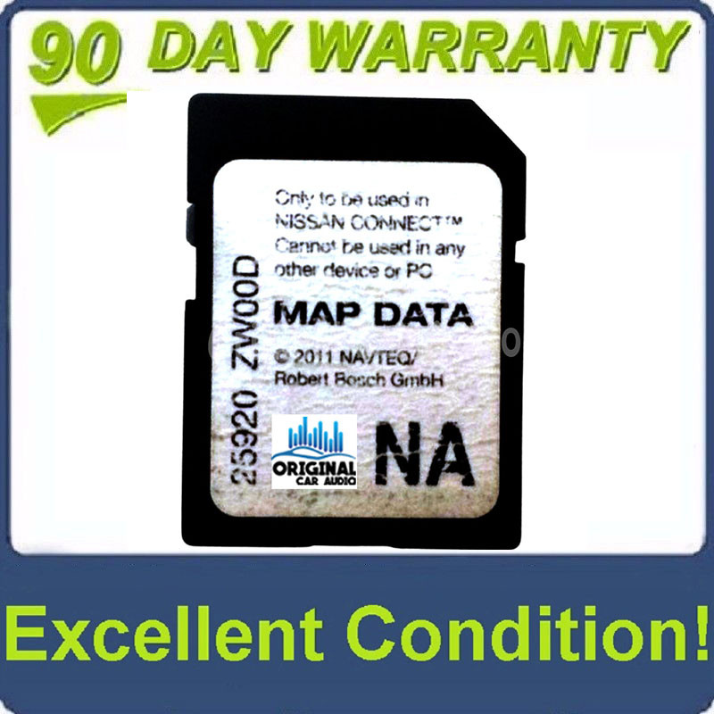 Nissan SD Map CARD OEM NAVTEQ 25920 ZW00D - CD4Car