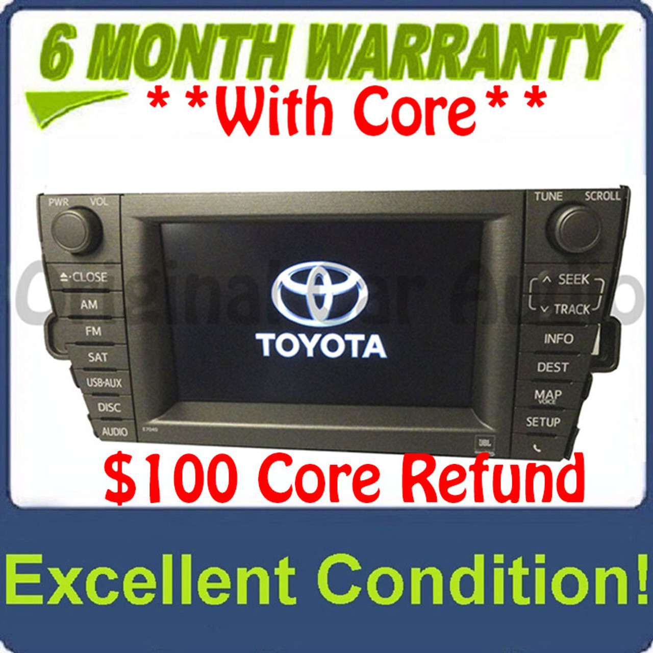 2013 2014 Toyota Prius OEM Navigation GPS 4 Disc Changer
