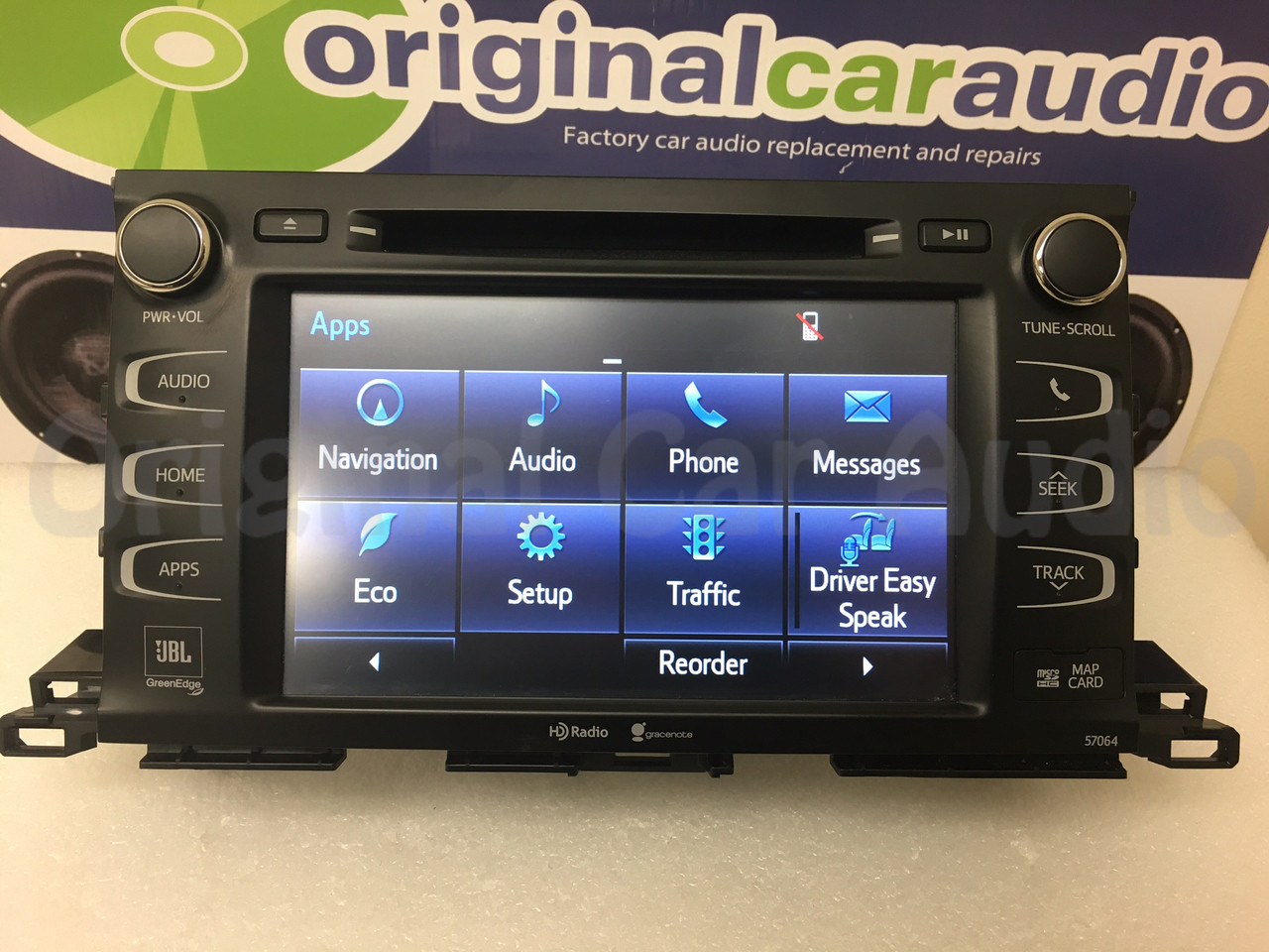 2014 2015 Toyota Highlander OEM Gracenote Navigation GPS HD