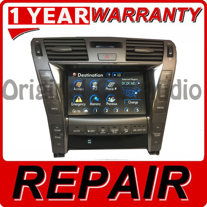 (Le142R) 07-10 Lexus LS460 LS600HL Multi-Display Navigation GPS Touch ...
