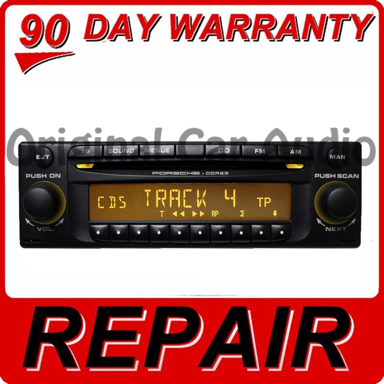 REPAIR 1999 - 2008 Porsche Single CD Player CDR-220 CDR-23 CDR-23 E1