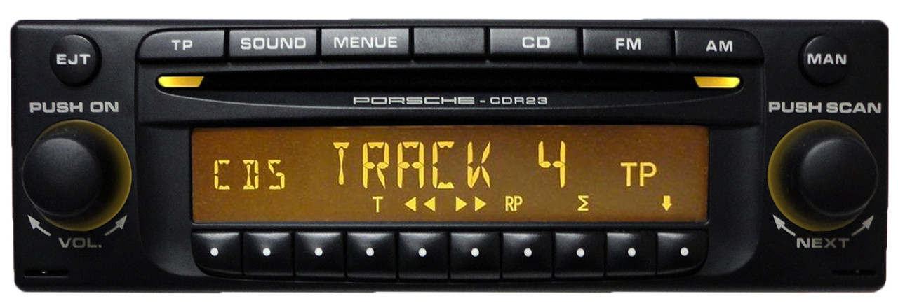 Po005R) REPAIR 1999 - 2008 Porsche Single CD Player CDR-220 CDR-23