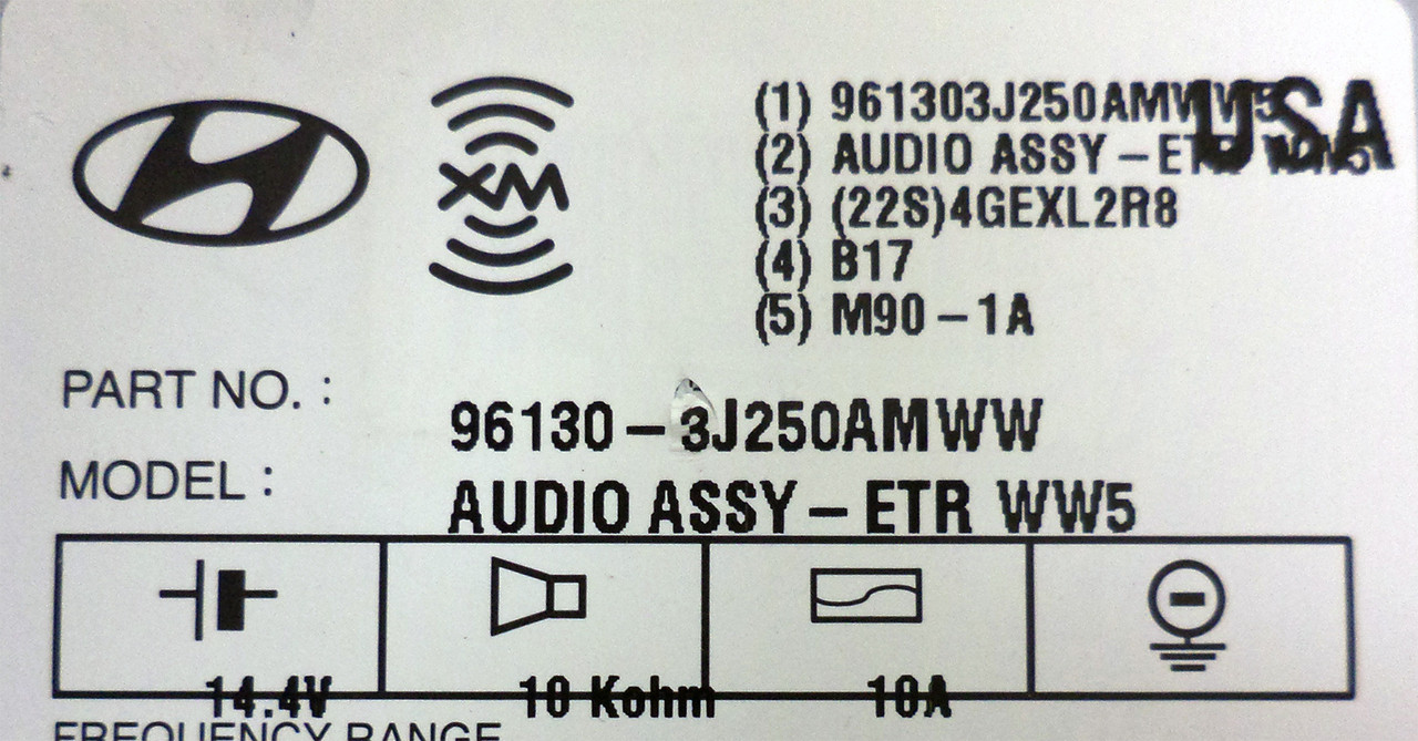 Hy143U) HYUNDAI Veracruz Infinity Radio Stereo 6 Disc Changer MP3