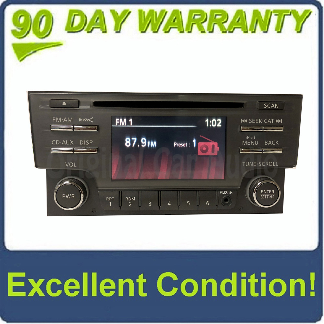 Ni456U) 2013 - 2014 Nissan Sentra OEM Single CD AM FM SAT Radio