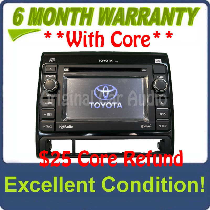 To57016U) 2011 2012 2013 2014 Toyota Tacoma OEM JBL SAT HD Radio