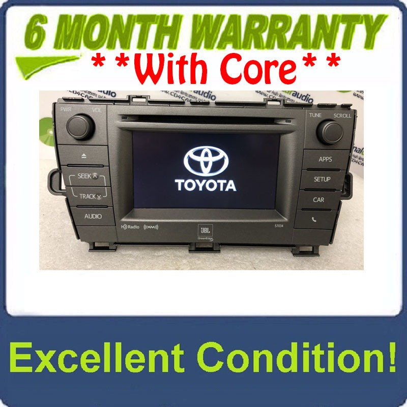 2011 - 2015 Toyota Prius JBL OEM Radio CD Player Green Edge HD