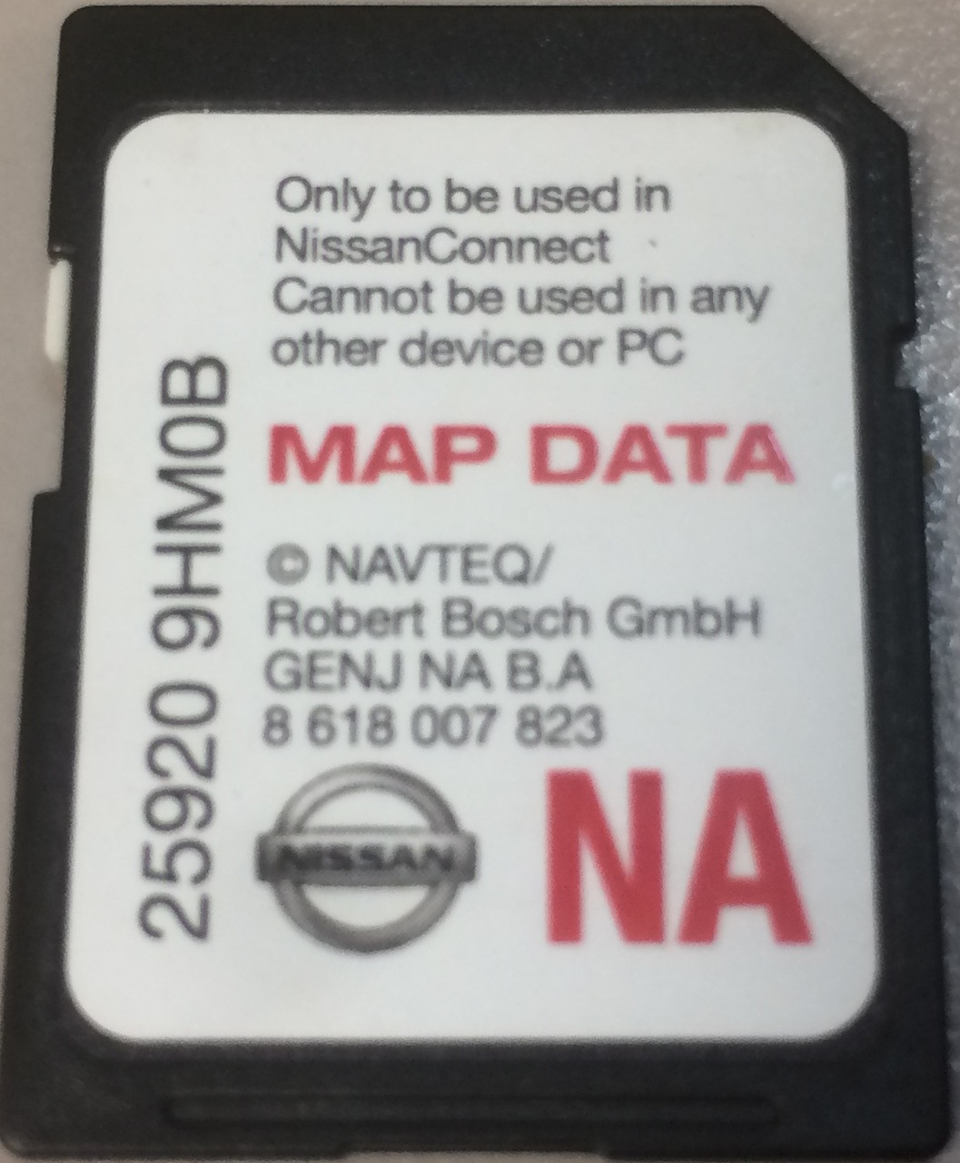 nissan map sd card 2018