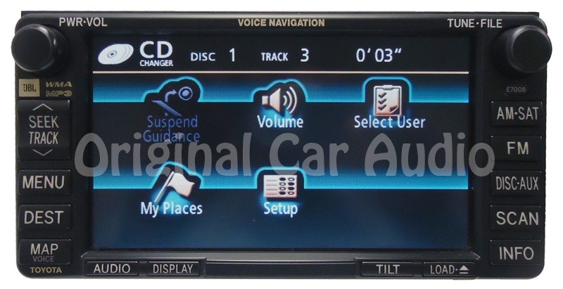 E7008 2006 2009 Toyota 4Runner Navigation GPS System Radio