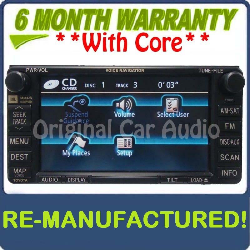 E7008 2006 2009 Toyota 4Runner Navigation GPS System Radio