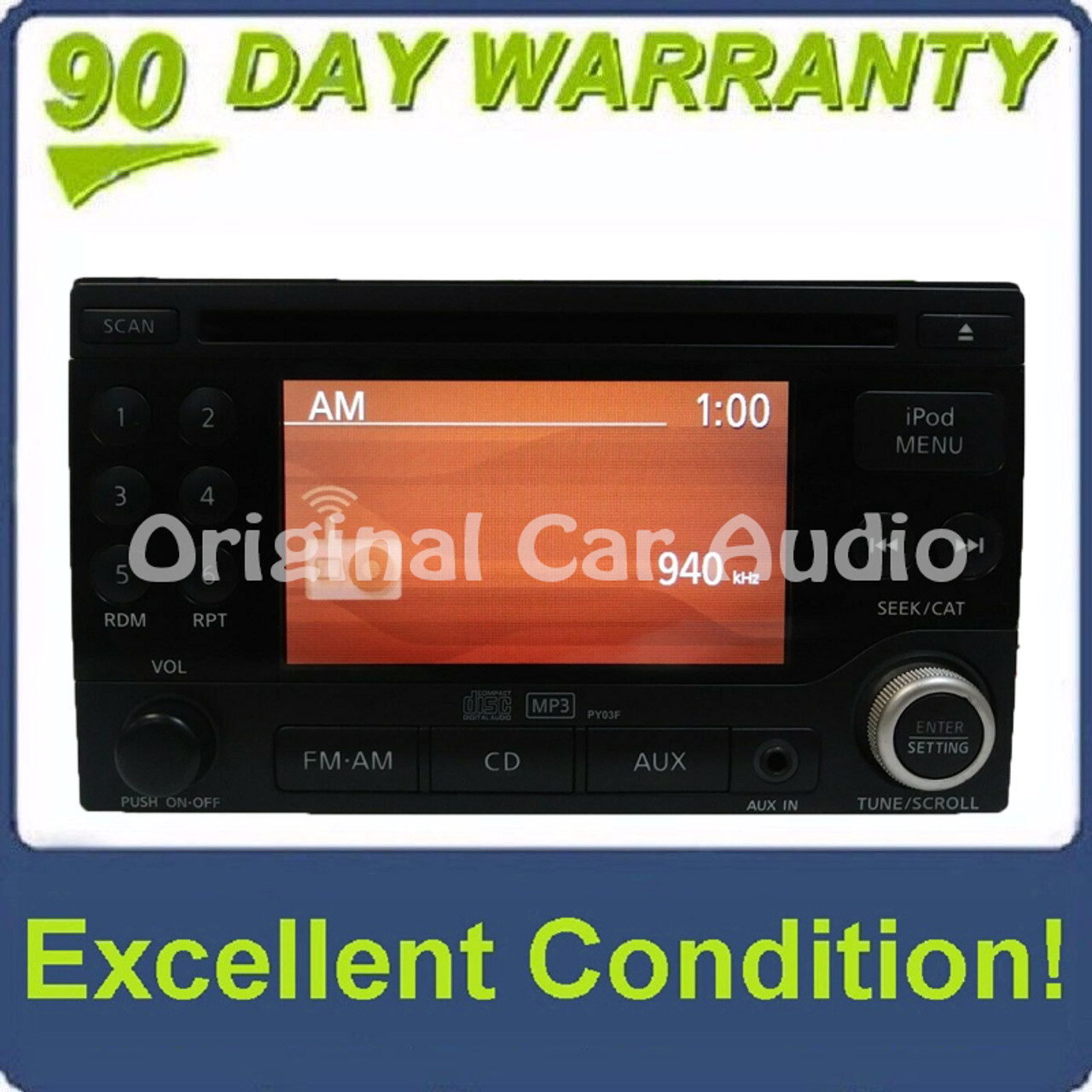 2009-2012 Nissan Sentra OEM IPOD Radio CD Player AM FM Aux 28185 ZT50B