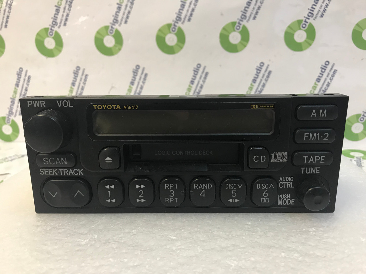 1990 - 2002 TOYOTA OEM AM FM Radio Cassette Tape CD Player A56412