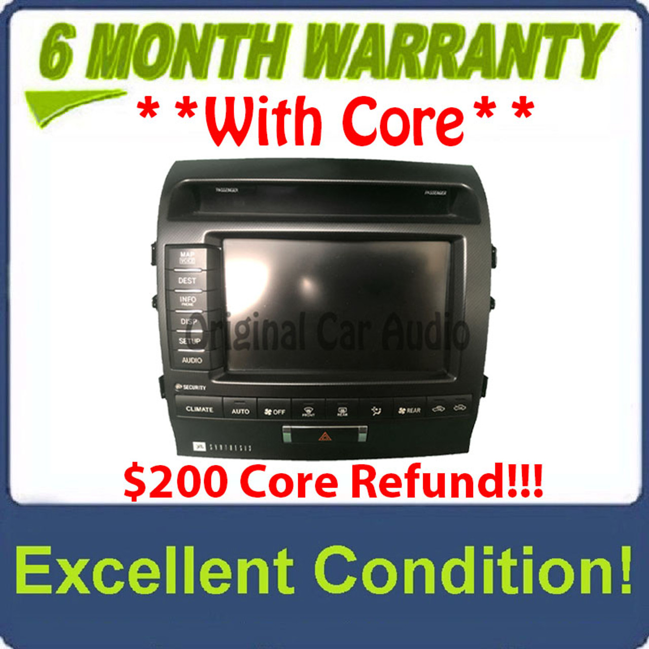 Apple - Ytand様 2010 - 2011 Toyota Land Cruiser OEM HDD Multi Information
