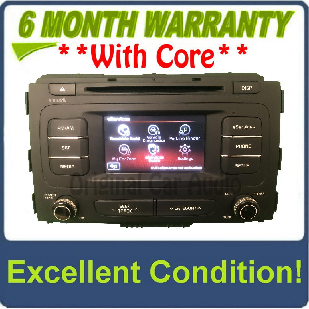 2015 - 2016 Kia Sedona OEM UVO Touch Screen Single CD Multimedia