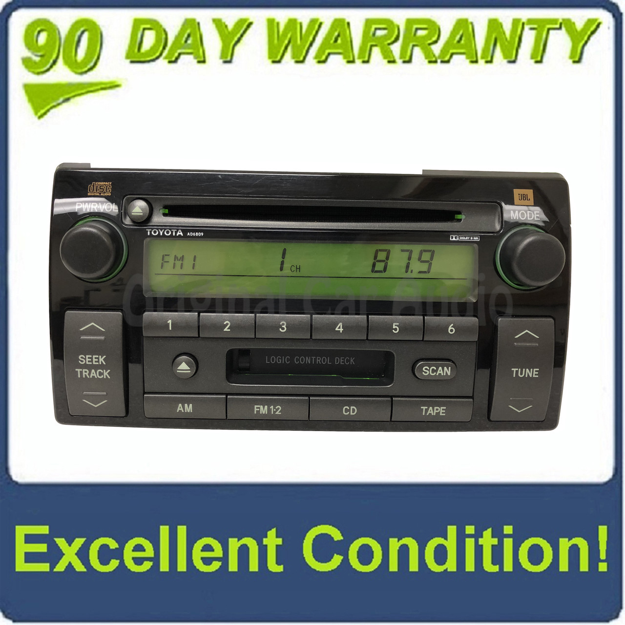 AD6809 2005 2006 Toyota Camry LE XLE Radio Tape CD Player