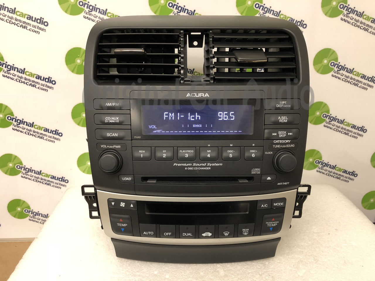 7ha0 2005 2006 Acura Tsx Xm Radio 6 Cd Player Oem Stereo