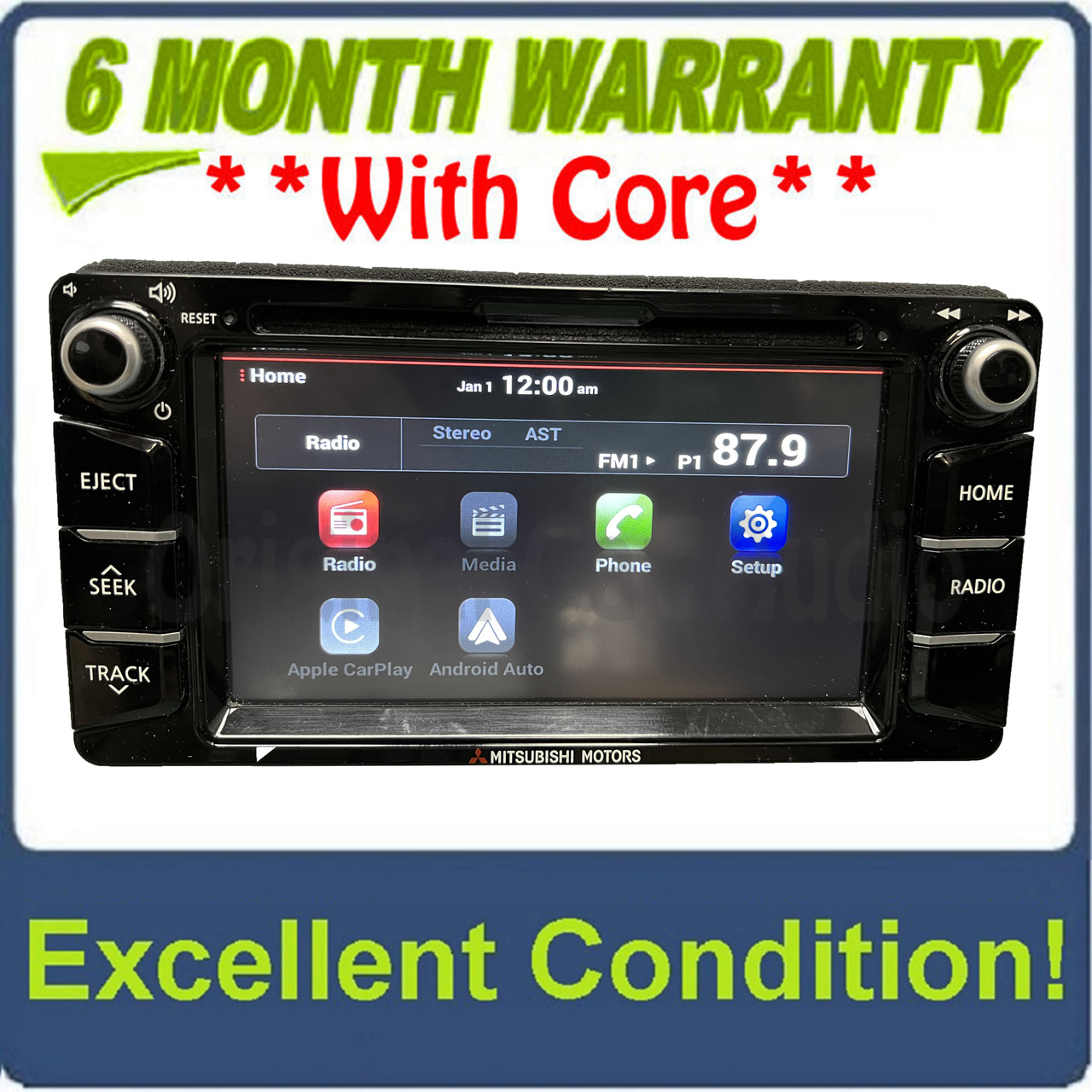 2017 - 2020 Mitsubishi Mirage OEM DAS Display Audio Smartphone