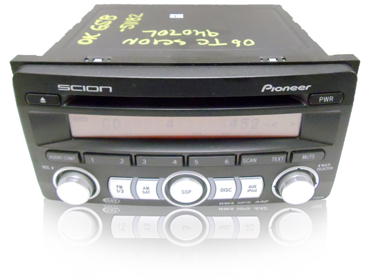 Pioneer Scion 北米トヨタ 純正オーディオ New OEM Radio Scion TC XB XD 2008-2014 Pioneer Made AM FM CD