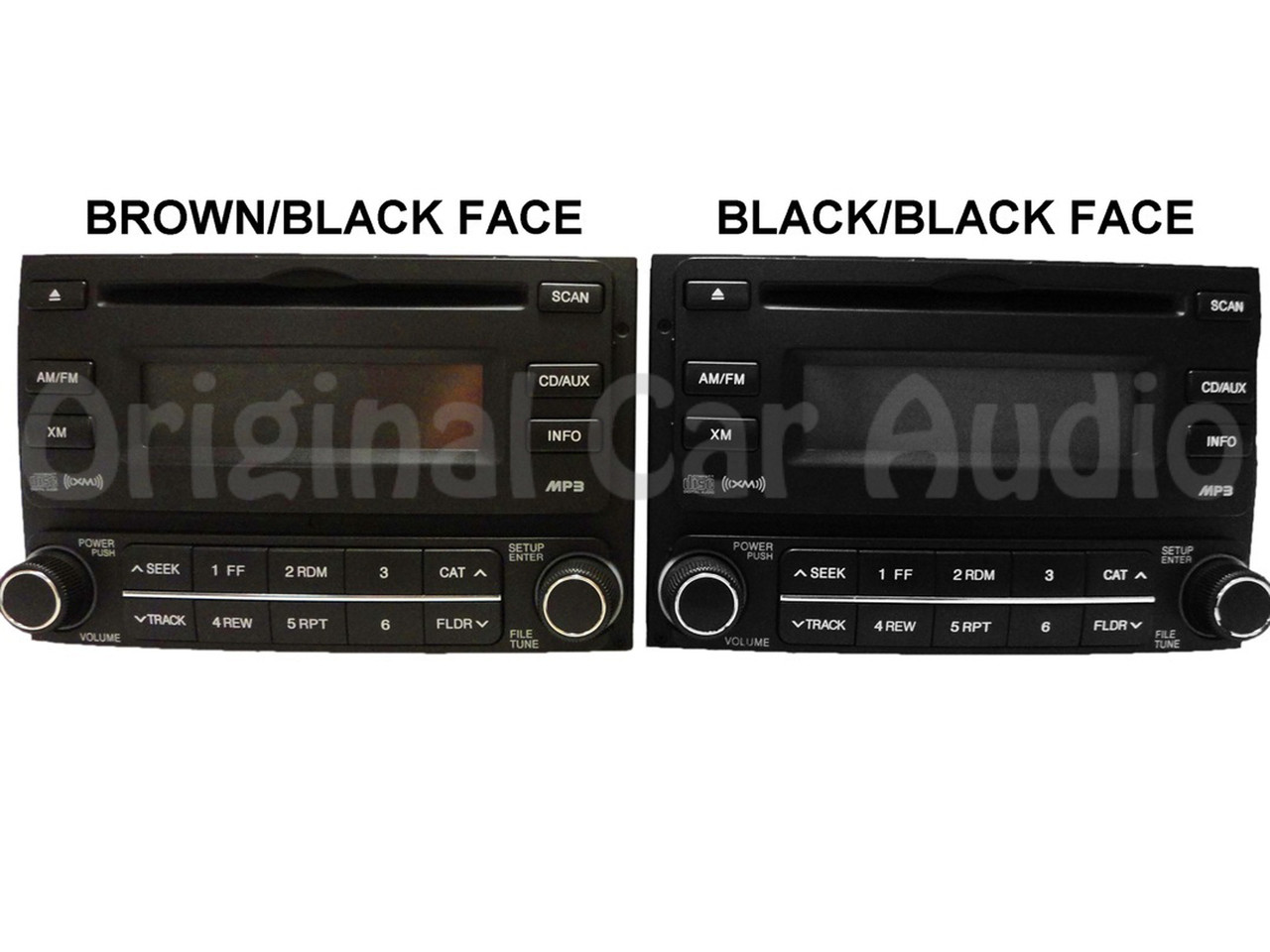 (Hy229U) 2007 2010 Hyundai Elantra OEM Single CD AM FM Radio Brown