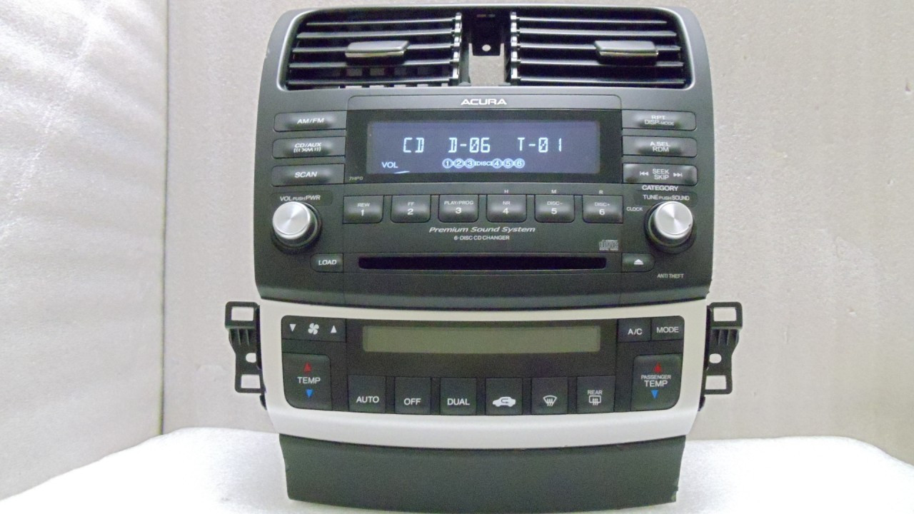39175SECL010M1 04 05 06 07 08 Acura TSX XM Radio 6 CD