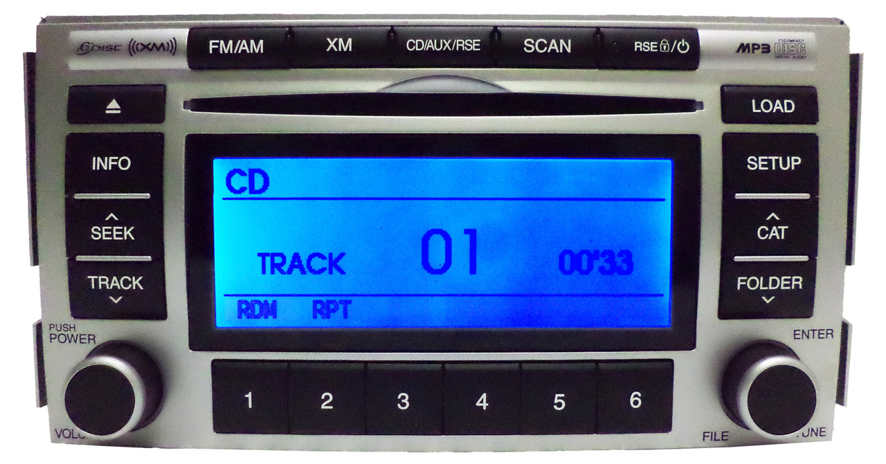 (Hy148U) 09 12 Santa Fe Radio Stereo 6 CD Player MP3 Player Radio
