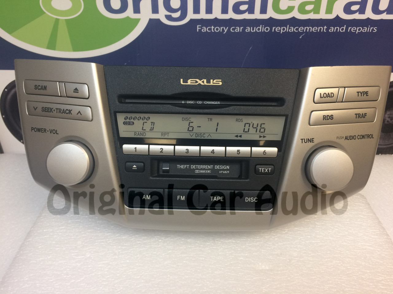 (LeAP6829U) 2004 2006 Lexus RX330 Radio 6 CD Player Radio 861200E010