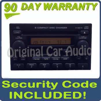 98 99 2000 01 02 Honda Accord CRV Odyssey Radio XM TAPE and 6 Disc CD Changer 39100-S9A-A601 or 39100-A9A-A200