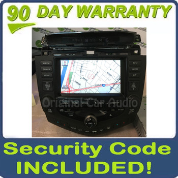 2004 2005 2006 2007 HONDA Accord Navigation GPS System Screen Radio 6 Disc Changer CD Player 2CK3