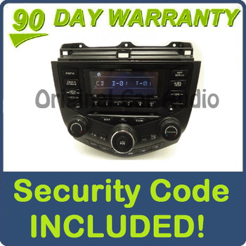 2004 - 2007 Honda Accord Radio and 6 CD Changer Hybrid 7BO0 39175-SDR-A210-M2