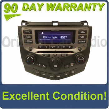 2003 - 2007 Honda Accord Radio and 6 CD Changer Coupe 7BY2 39175-SDN-L110