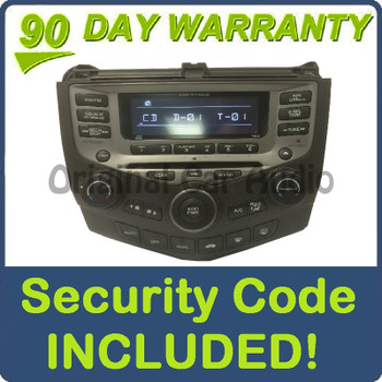 2004 - 2007 Honda Accord Radio and 6 CD Changer (EX)