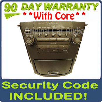 2007 2008 2009 ACURA MDX Radio and 6 CD Changer MP3 Satellite 2BF0
